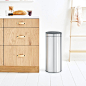 Touch Bin New, 30L, Plastic Inner Bucket - Matt Steel - 卫生桶与废纸篓 - 廢物管理 | Brabantia