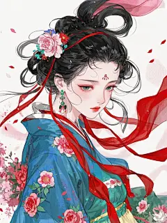 #古风少女 #古风小女孩 一朝春去红颜老，花落人亡两不知 - 小红书
