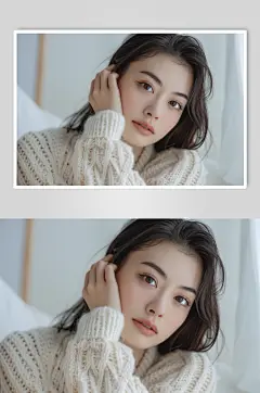 AI数字艺术美女医美肖像人物摄影图