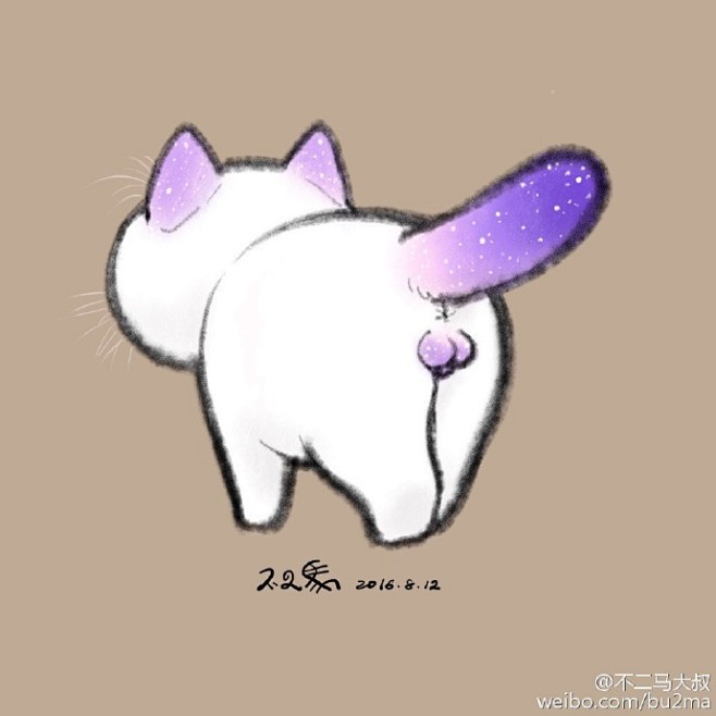 糖果色和宇宙色猫蛋蛋～流口水是正常的#猫...