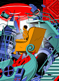 art Character digital digitalart Editorial Illustration graphic ILLUSTRATION  Landscape Space 