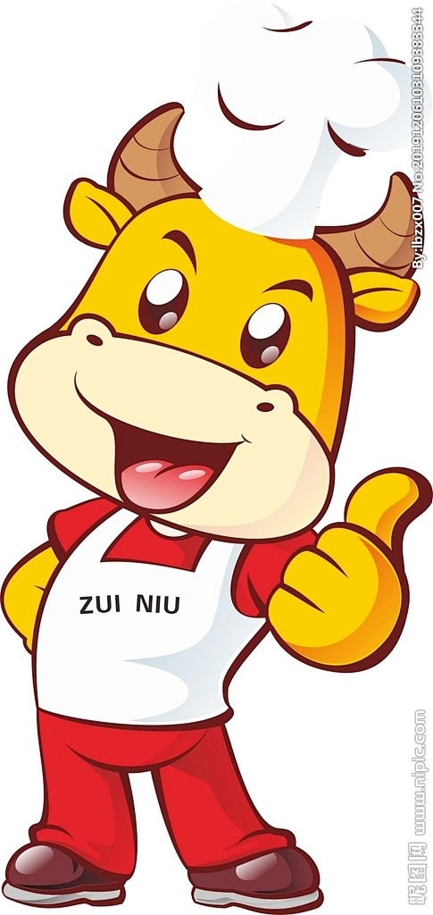 厨师牛棒矢量