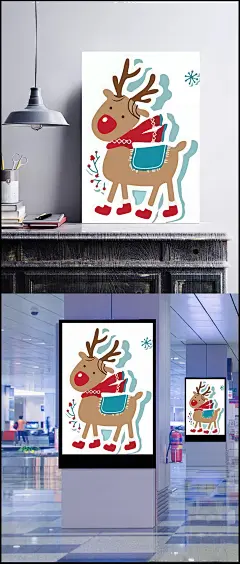 圣诞节麋鹿|圣诞袜子,铃铛,装饰品,麋鹿,雪橇,缤纷,促销,标签牌,下雪,雪花,幽默漫画,圣诞老人,寒冷,圣诞礼物,广告设计,海报设计,卡通元素,手绘/卡通