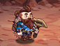 Mine Quest 2 : I work on Mine Quest 2, a mobile game from Tapps Games, as Lead Artist.Participate from the art direction to promotional art. I work on characters, props design, rigging, animation, the gameplay background tile art, menu screens that need f