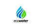 Eco Water Logo Template by KRIBBOX on @creativemarket