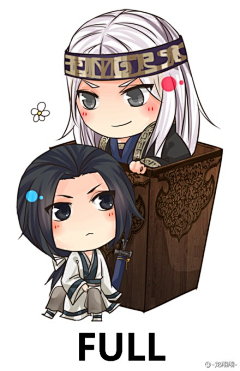 好孩子乖乖！采集到素材√小说封面√Q版【古代】