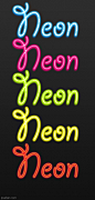 neon美美哒荧光字效