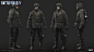 BFV_Axis Support, Rui Mu : We use scanned model for Highmesh and clean the issues then bake the normal and diffuse maps to the Gamemesh.
In general, 
The highpoly and textures for upperbody and lowerbody made by me.
All of the heads and hair made by Linus
