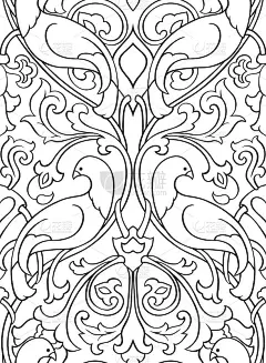 图案与鸟类的壁纸。