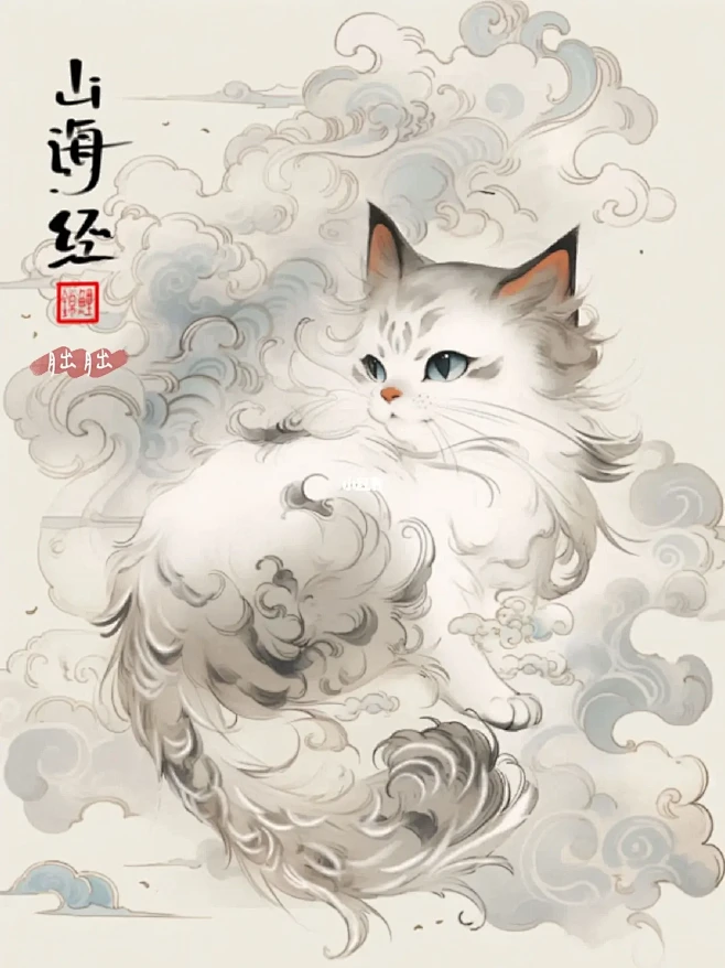 国风｜山海经神兽插画——胐胐-花瓣网
