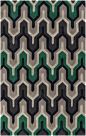 New emerald Cosmopolitan rug from Surya (COS-9213): 