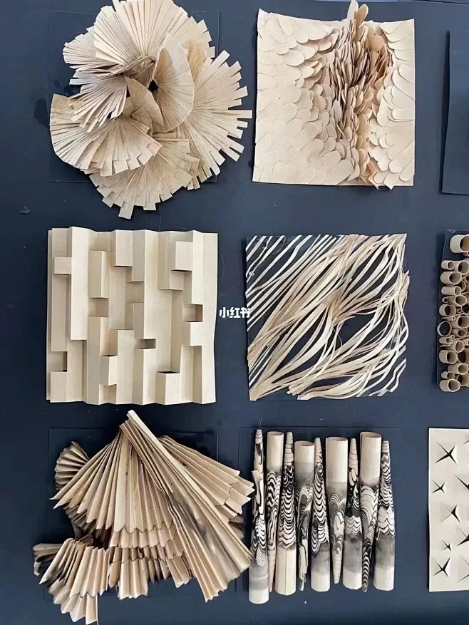 立体装置｜纸的线条构成练习