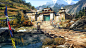 General 1920x1080 digital art fantasy art Far Cry 4 video games Himalayas mountains monastery water lake flag nature wood trees forest snowy peak