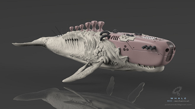 Biomechanical Whale,...