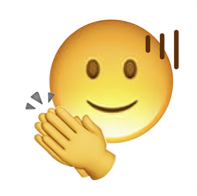 尴尬微笑鼓掌干得漂亮恶搞emoji小黄脸图片_呸图片素材-花瓣网