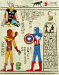 艺术家Josh Ln的古埃及象形风格插画设计 | 新鲜创意图志