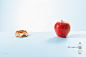 Volvic矿泉水创意水果平面广告封面大图