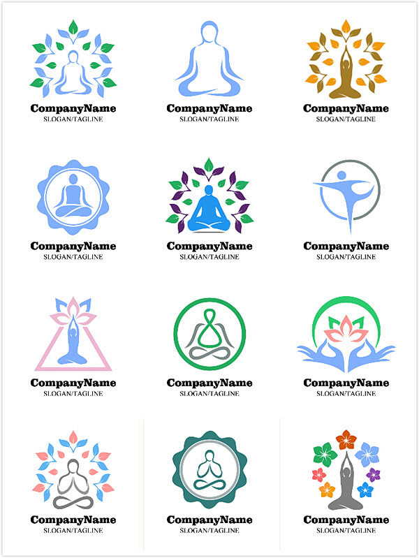 瑜伽LOGO标志