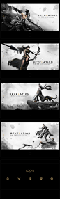 游戏UI 中国风 国风 古代素材,Jack-ui art studio