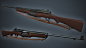 M1941 Johnson Rifle, Ethan Hiley : High poly model for M1941 Johnson Rifle.