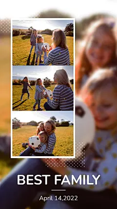 Literary Style Family Happy Moment Record Instagram story