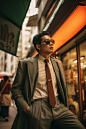 街道港风服饰时装造型肖像人物摄影图