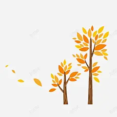 秋天落叶 创意素材