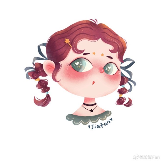 【眼里有星辰】系列的少女心风头像九宫格终...