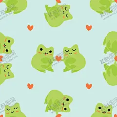 青蛙图案背景平铺 【酷图网】无缝,印花,循环,连续,图案,数码,布料,服装,童装印花,青蛙,青蛙插画,卡通青蛙,母婴用品,服饰,小青蛙插画,小青蛙,素材,元素,插画,插图,矢量,图片,青蛙图案,小青蛙图案,可爱,海报素材,背景,动物,手绘,童装图案,Q版,青蛙元素,青蛙素材,底纹,平铺,四方,绿色,情人节,情侣,浅,蓝色,爱心