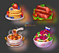Game Art Outsourcing Studio - Concept Art, 2D & 3D Assets - Some food icon