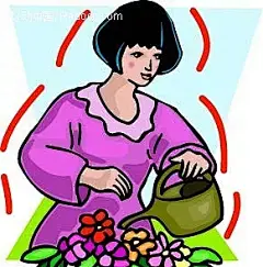 浇灌花朵的女生时尚漫画AI|绘画设计|浇花的女孩|角色|卡通人物|卡通人物图片|漫画人物|人物插画|人物素材|人物图片|矢量人物|矢量图|手绘人物|水彩