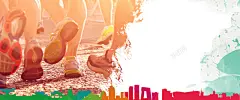 跑步简约白色banner 运动 马拉松 高清背景 背景 设计图片 免费下载 页面网页 平面电商 创意素材