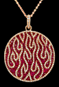 SALAVETTI Diamond & Ruby Necklace - Yafa Jewelry