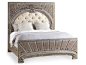  True Vintage King Upholstered Panel Bed 5701-90866