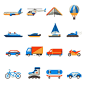 Transport icon collection