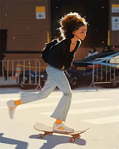 10 张半写实风格人物插画！