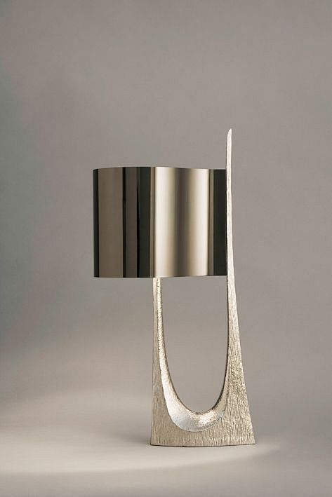 bronze table lamp wi...
