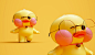 art toy IP Mascot toy 吉祥物 潮流玩具 玻尿酸鸭 duck 鸭子