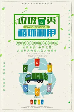 原创社区文明垃圾分类环保