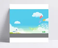 蓝色卡通背景图片素材|卡通背景,卡通,背景,卡通背景图,儿童节,61,六一,六一儿童节,61儿童节,卡通大海背景,中国风 / 节日,高清背景