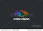 Eye Logo design vector template. Colorful media icon.
Vision Logotype concept idea.