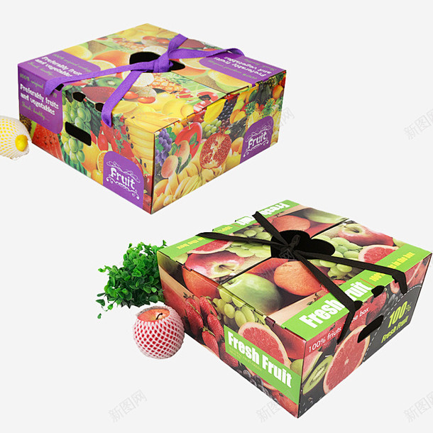 两款水果通用包装盒 通用包装盒 香梨 平...
