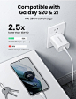 UGREEN 30W USB C Wall Charger - PD Fast Charger USB-C Power Adapter Compatible for MacBook Air, iPhone 13/13 Mini/13 Pro/13 Pro Max/12, Galaxy S22 Ultra/S21/S20, iPad Mini/Pro, Pixel 6, Airpods : Cell Phones & Accessories