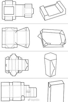HAOU0611采集到包装设计——刀模数据