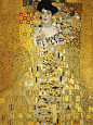 古斯塔夫·克林姆特《Portrait of Adele Bloch-Bauer I》，综合材料，140×140cm，1907年