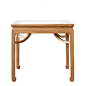新中式老榆木黑胡桃方桌简约现代明式家具实木餐桌茶桌椅组合-淘宝网