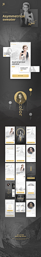 Free UI PSD Mobile App Fashion & Ecommerce : Hobi is an elegant e-commerce PSD UI set that has a unique, modern look and feel. It contains 14 screens, well-organized PSD files that can be easily implemented to suit for any kind of mobile e-commerce bu