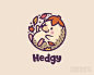 Hedgy刺猬卡通logo设计欣赏