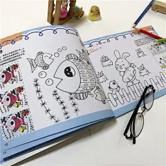 正版现货儿童美术培训教材分步涂色油画棒上册 新编幼儿创意绘画本画册学前班幼儿园中班大班小班美术教材教程课本书籍安徽美术-tmall.com天猫