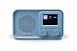Roberts Radio PLAYM5 DAB / DAB + / FM数字收音机，带任意按键贪睡 - 蓝色